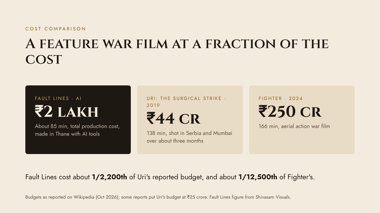 Fault Lines presentation, slide 10: Cost comparison